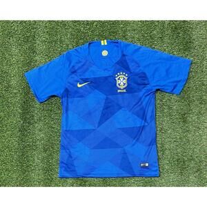 Nike Men's Dri-Fit Soccer Jersey Brazil Sz L